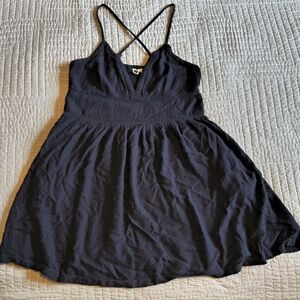 Roxy Black Sleeveless Dress With Pockets